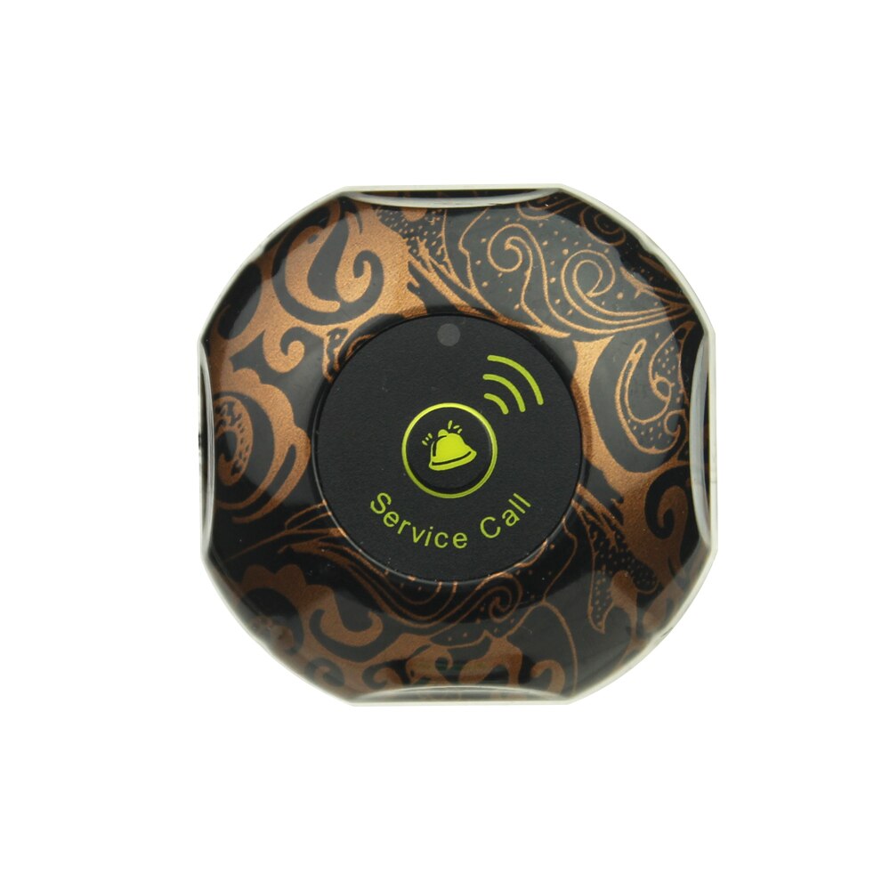 JINGLE BELLS wireless calling systems 6 call button+1 watch pager for restaurants/waiter call button hotel waiter calling system