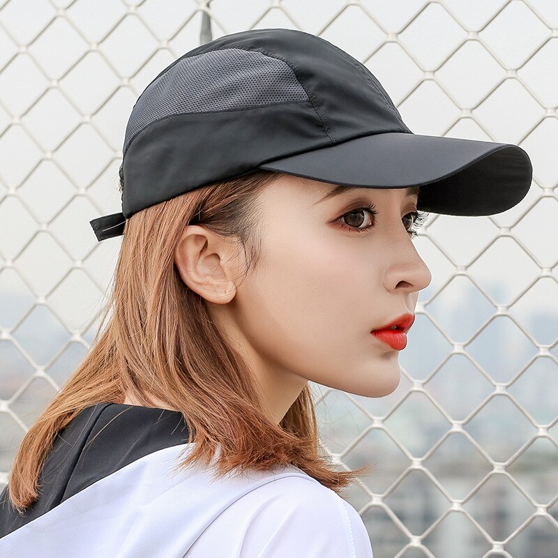 Men Women Baseball Hat Spring Summer Outdoor Travel Sun Hats Sports Cycling Quick Drying Breathable Sports Cap Sunscreen