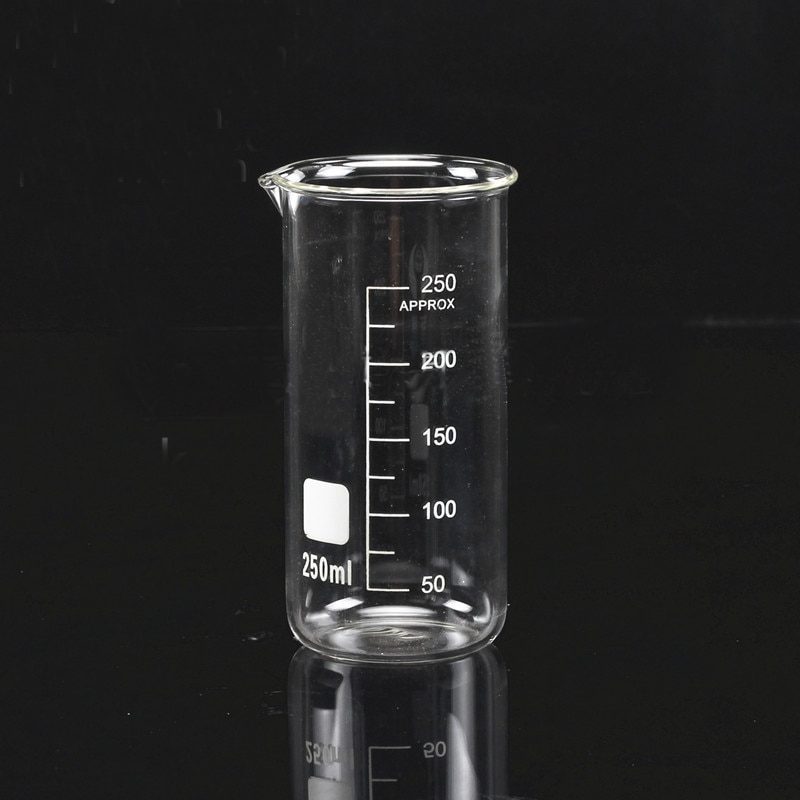 LINYEYUE 600mL Glass Beaker Tall Form Borosilicate Glass high temperature resistance Measuring Cup Beaker Laboratory Equipment