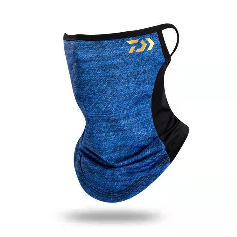 Ice Silk Fishing Mask Windproof Scarves Mesh Hanging Ears Outdoor Sports Casual Unisex Hiking Riding Mask: xuancaihulanjin