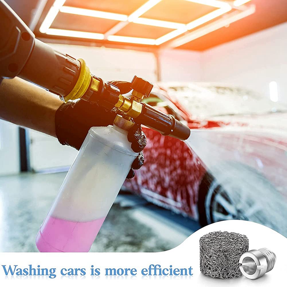 Schuimgenerator voor het wassen Automotive Kanonsproeier Schuimlans Opening Mondstuk Mesh Filter 0,9 MM tot 1,4 MM Autowasbenodigdheden