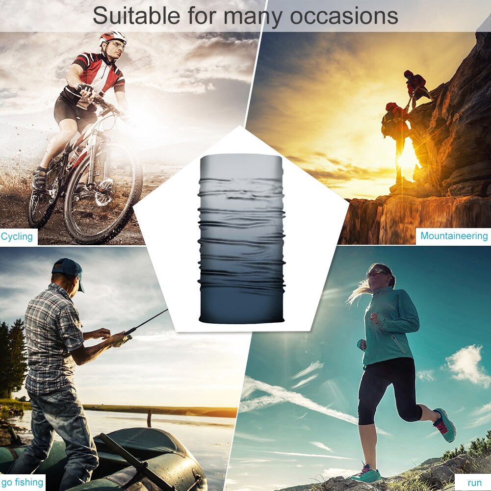 Extérieur Dégradé Cyclisme Moto Bandana Cache Cou Multifonctionnel Coupe-Vent Balaclava Masque Écharpe pour Hommes Femmes