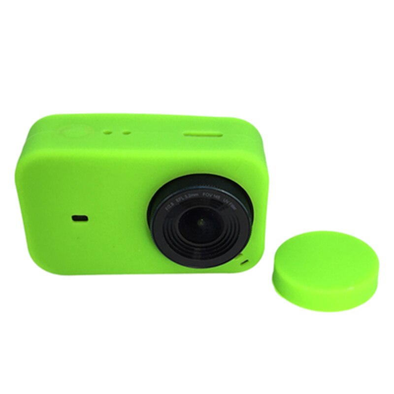 Anti-scratch Silicon Gel Protective Case Cover With Lens Cover for Xiaomi Mijia Mini Action Camera 4K Sport Video Cam Accessory