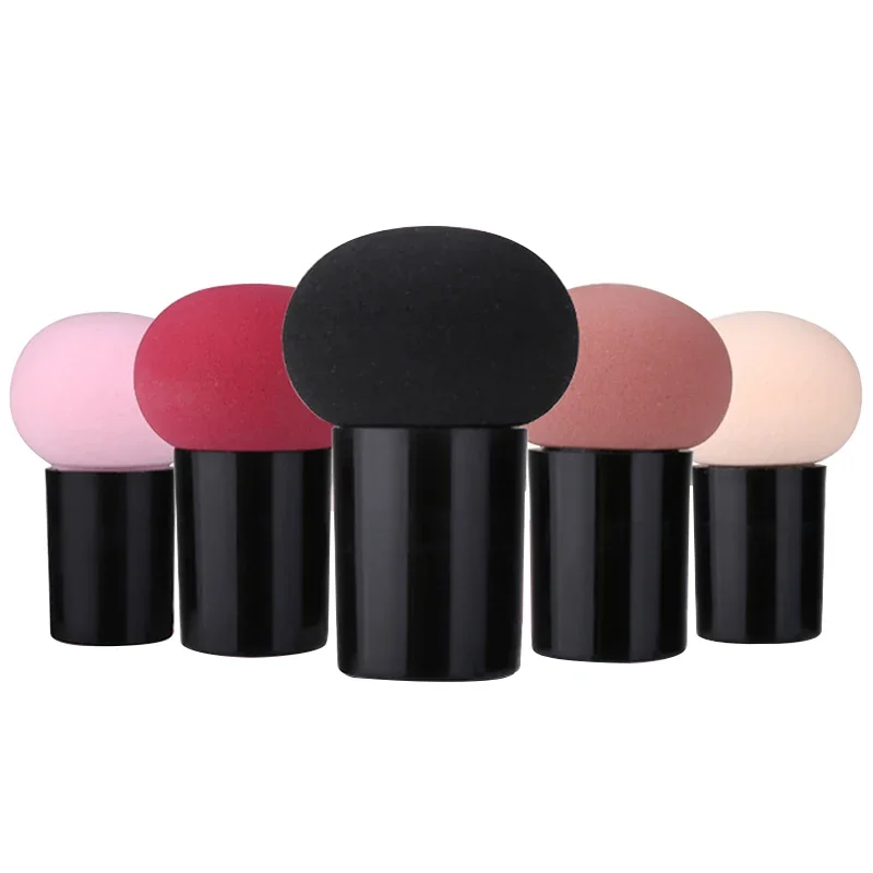 Esponja cosmética con cabeza de seta, esponja de maquillaje para base en polvo, esponja suave, herramienta de maquillaje de belleza seca y húmeda multifunción