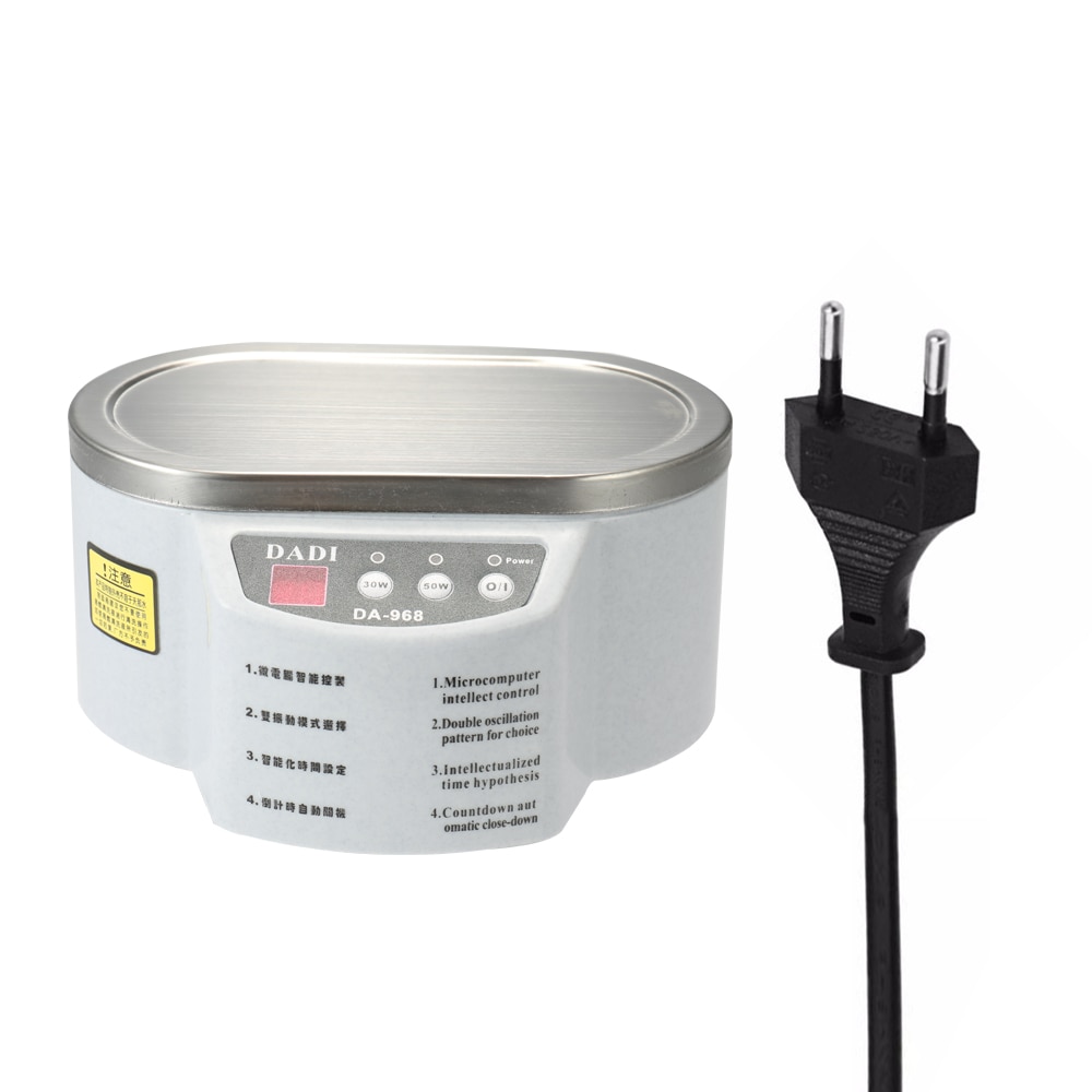 600ml Digital Ultrasonic Cleaner Mini Ultrasonic Bath Jewelry Glasses Circuit Board Cleaning Machine Ultrasound Jewelry Cleaner: 30W and 50W / US