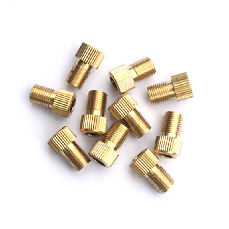 4pcs Bicycle Pump Tire Valve Adapter Convert Tire Presta To Schrader Copper Bike Air Valve Adaptor Wheels Nozzle Cycling Tool