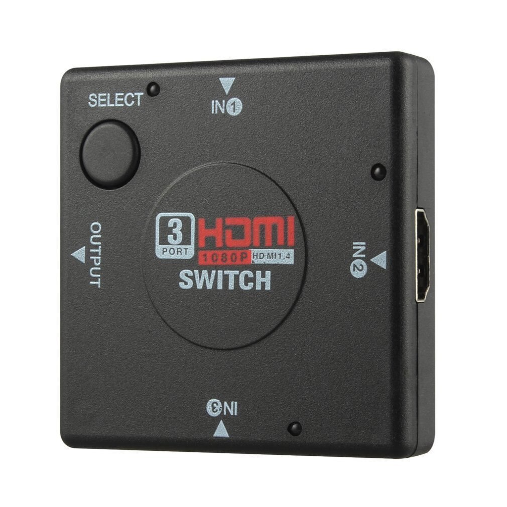 1 Pcs Hdmi 3 Poorts Switch Auto Switcher Splitter Selector Hub Box Cable 2160P Voor Hdtv Automatische Switcher