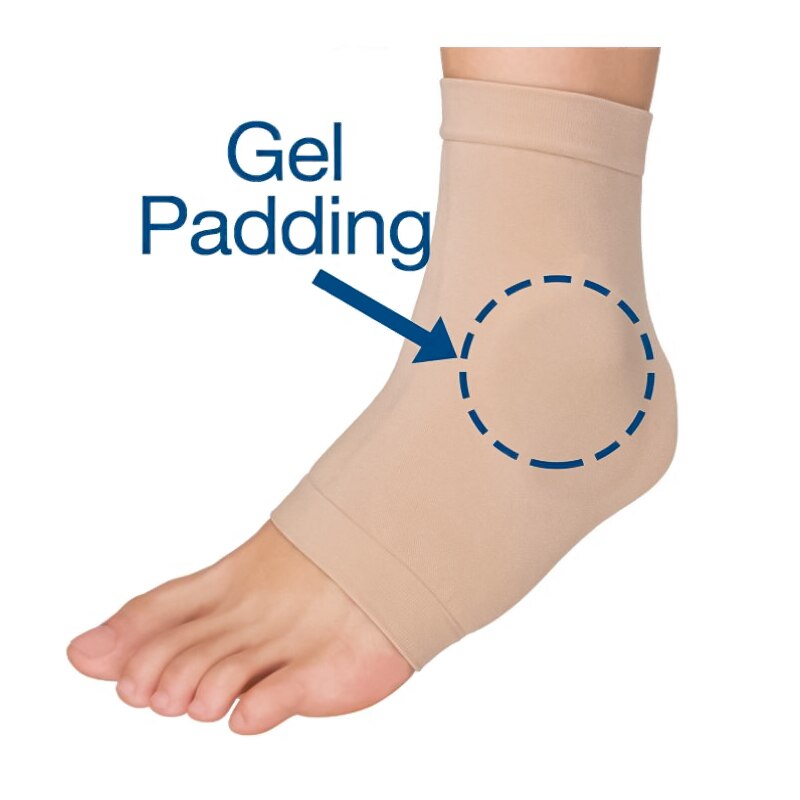 2 Stuks Gewatteerde Skate Sokken Elastische Gel Bandage Mouw Beschermen Voorkant van Voet en Scheen Voor Hockey Schaatsen Paardrijden en Hoge Laarzen: Rose Red