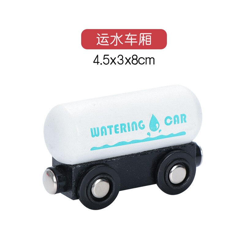 Children&#39;s Toy car magnetic wooden scene car fire truck car ambulance compatible wooden BR train children&#39;s toys W2: Orange