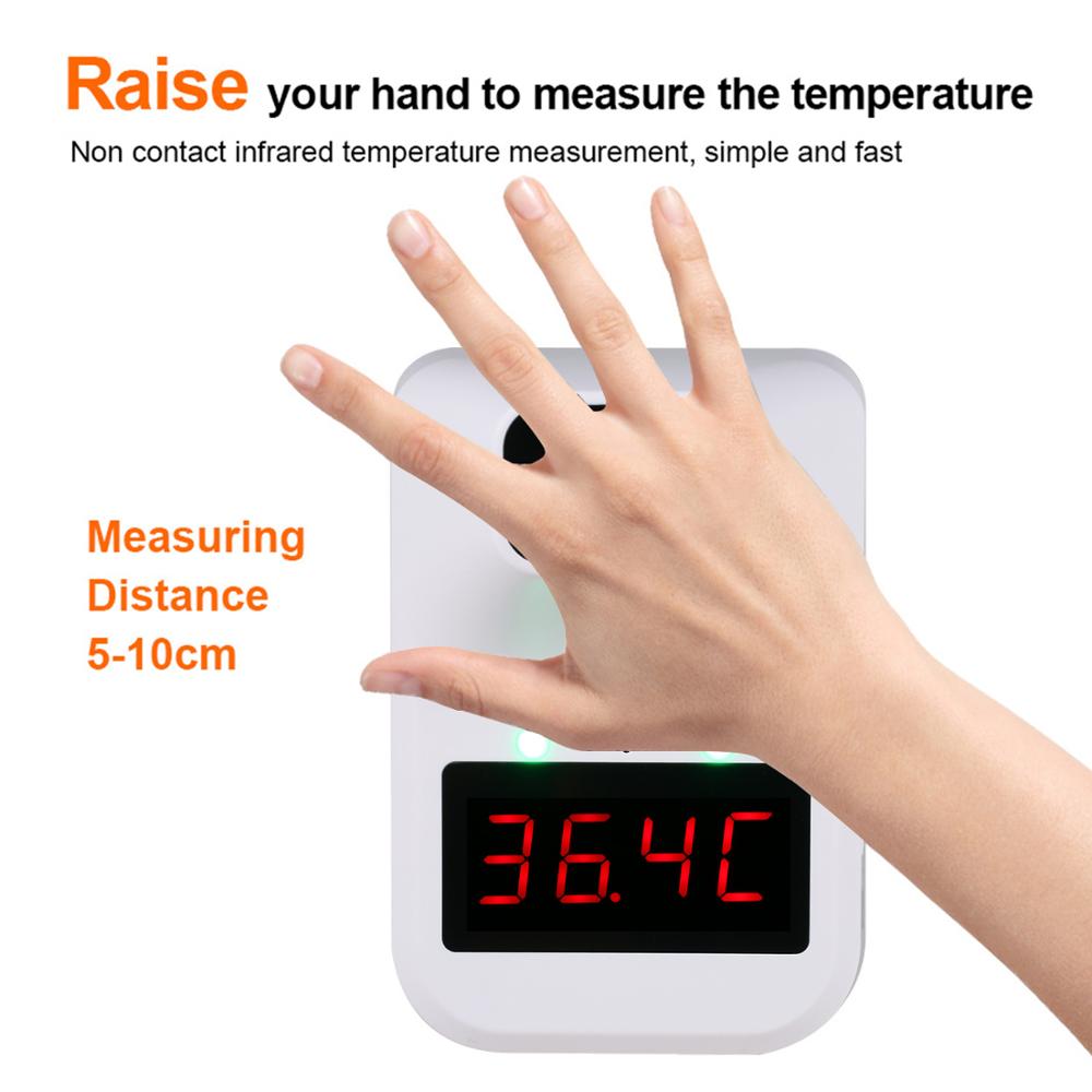 B3 Non-contact Infrared Thermometer Automatic ℃ ℉ Bluetooth Thermometer Optical Ranging Light Alarm Wall-mounted/ Hook / Screw