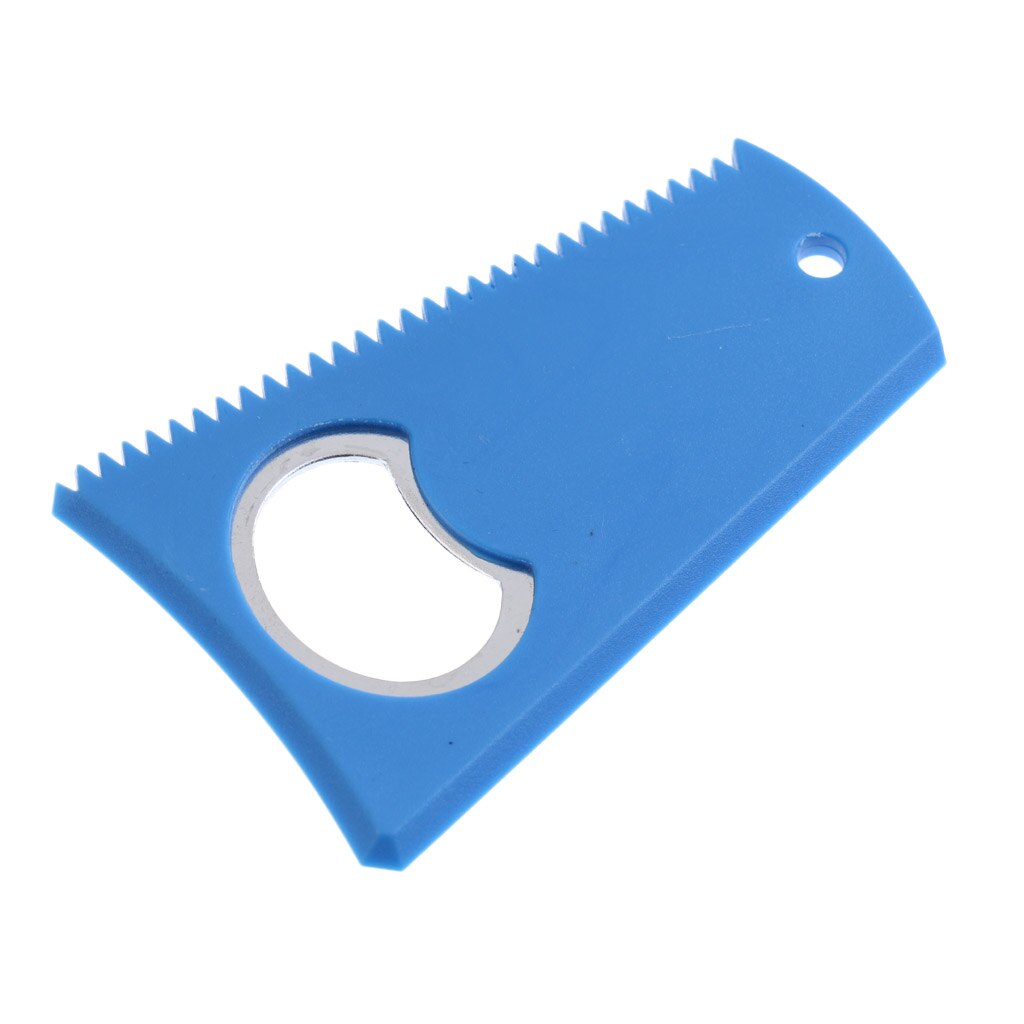 Plástico surf prancha cera pente raspador removedor com abridor de garrafa para a maioria das placas mergulho surf acessórios