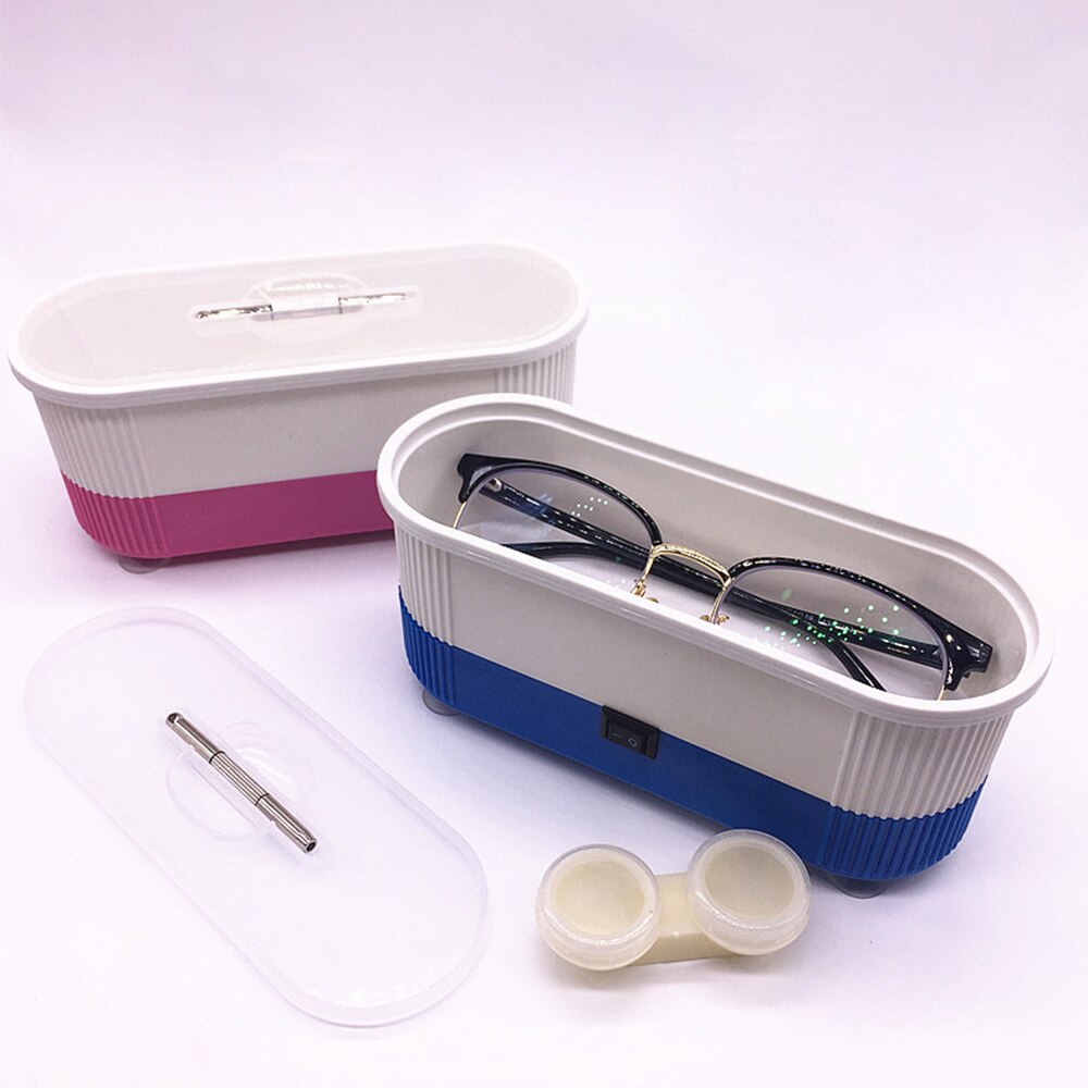 Portable Ultrasonic Cleaner Automatic Ultrasonic Bathroom Ultrasonic Jewelry Cleaner Glasses Clock Clean Machine Cleaning Tools