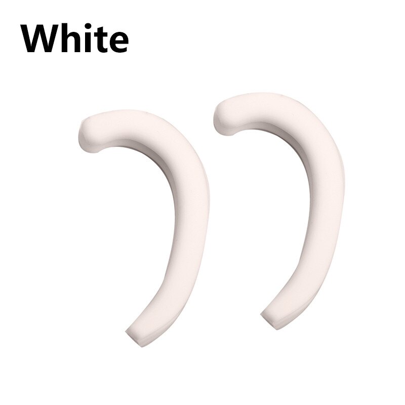 Siliconen Anti Pijn Oorbeschermers Protector Zachte Beschermende Oren Masker Touw Cover Band Cover Masker Accessoires 1 Paar = 2Pc: WHITE