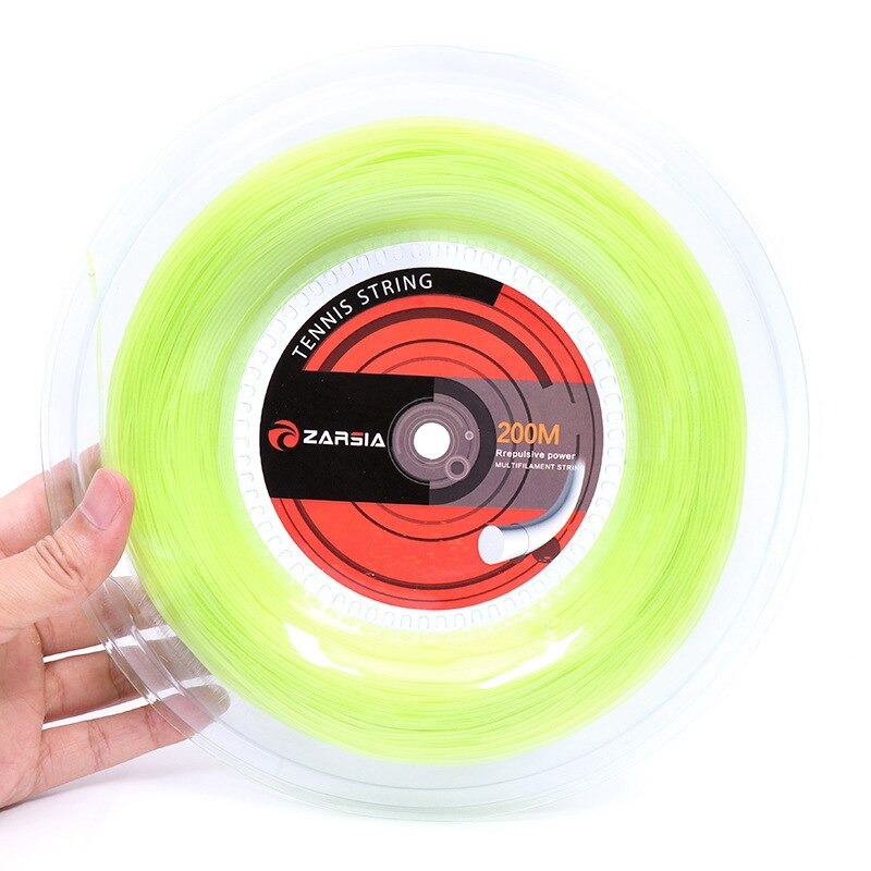 ZARSIA 1 Reel Durable Strings Tennis Strings 1.35Mm Round Tennis Racket Strings 200M