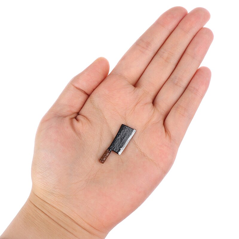 1 stücke Puppe Haus Miniatur 1:12 Metall Messer Küche Lebensmittel Messer schneiden Gemüse Küche Spielzeug Länge 3cm