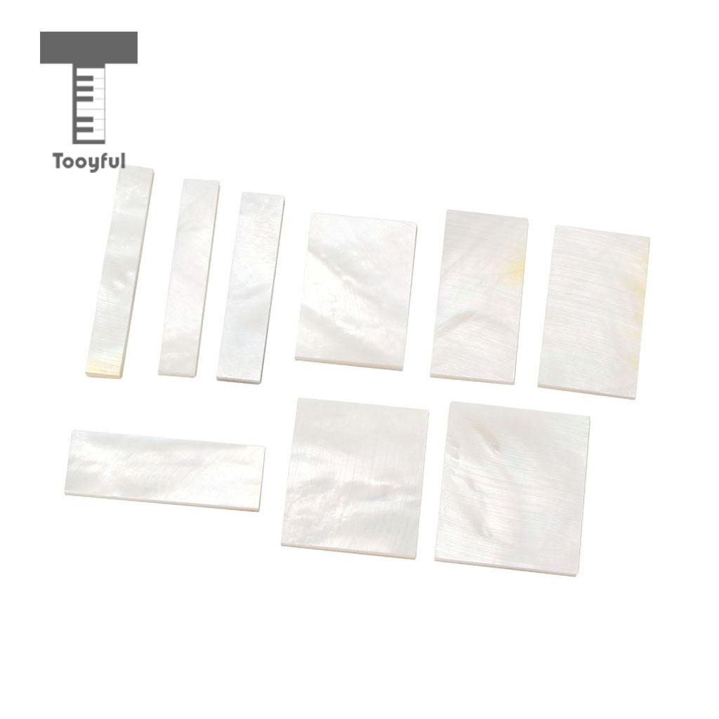 Tooyful DIY Inlays Material White Shell Block for Guitar Fingerboard Fretboard Neck
