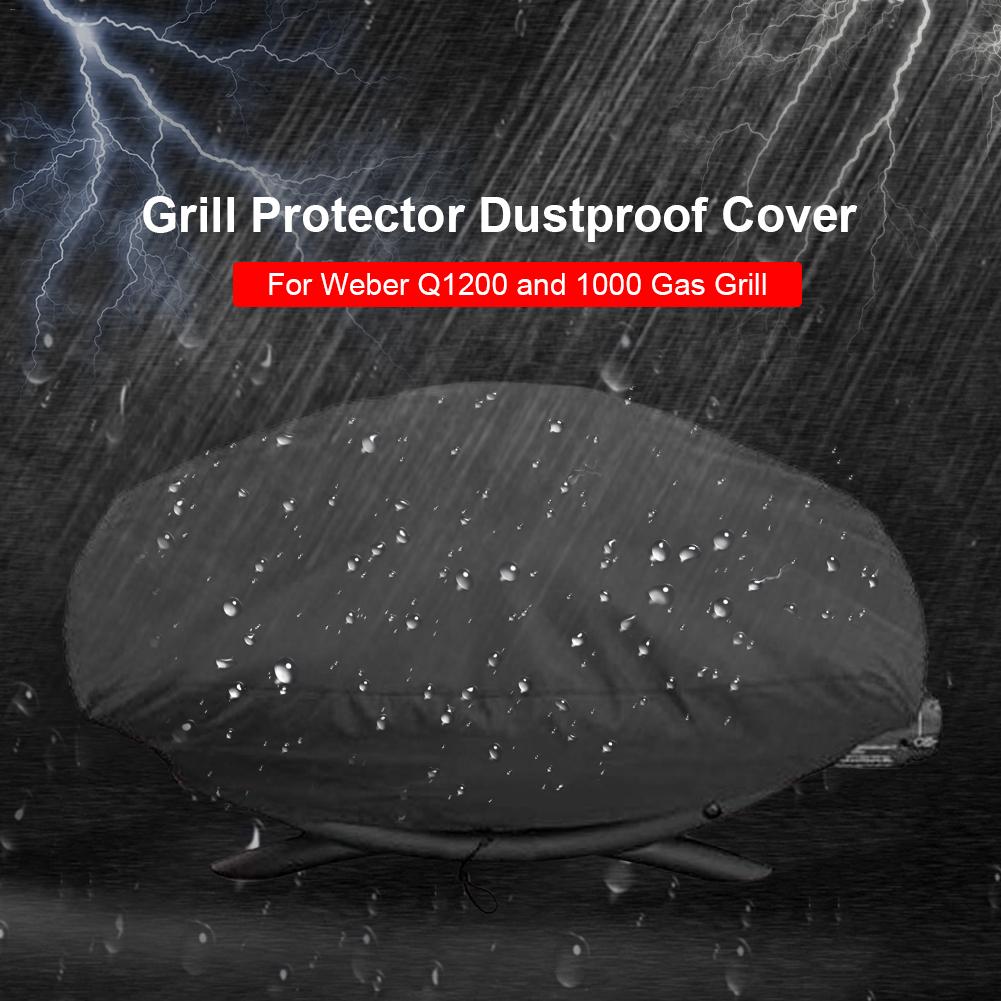 Grill Protector Dustproof Cover Waterproof Gill Cover Outdoors Garden Courtyard For Weber 7110 Q-1000 Series Grill: Default Title