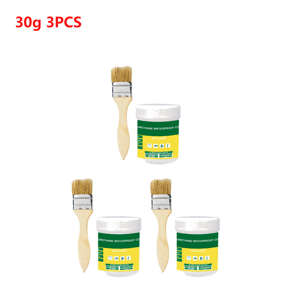 1-5 30/100/300g vattentät beläggning tätningsmedel transparent osynlig pasta lim med pensel för hem för tak badrum: Blå