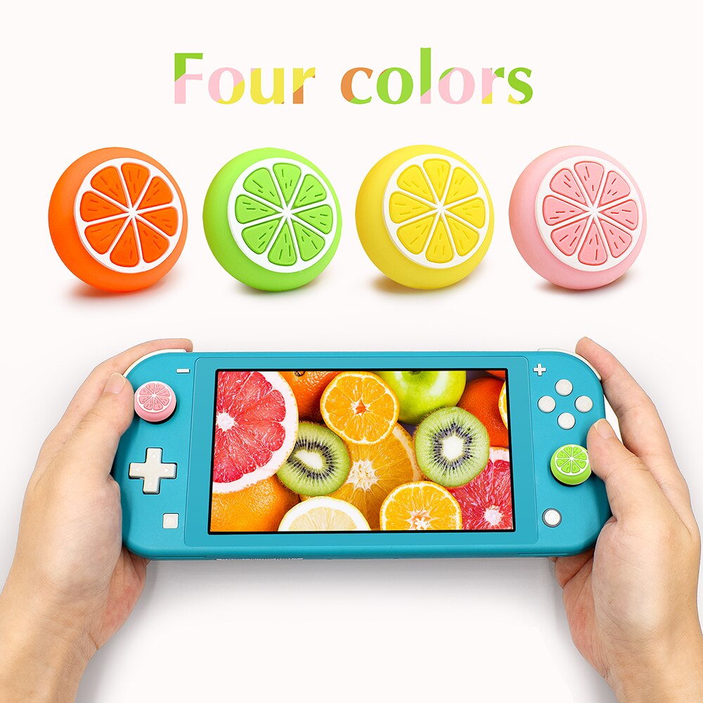 Animalcrossing Oranje Thumb Stick Grip Cap Joystick Cover Voor Nintendo Switch Ns Lite Vreugde-Con Controller Thumbstick Case