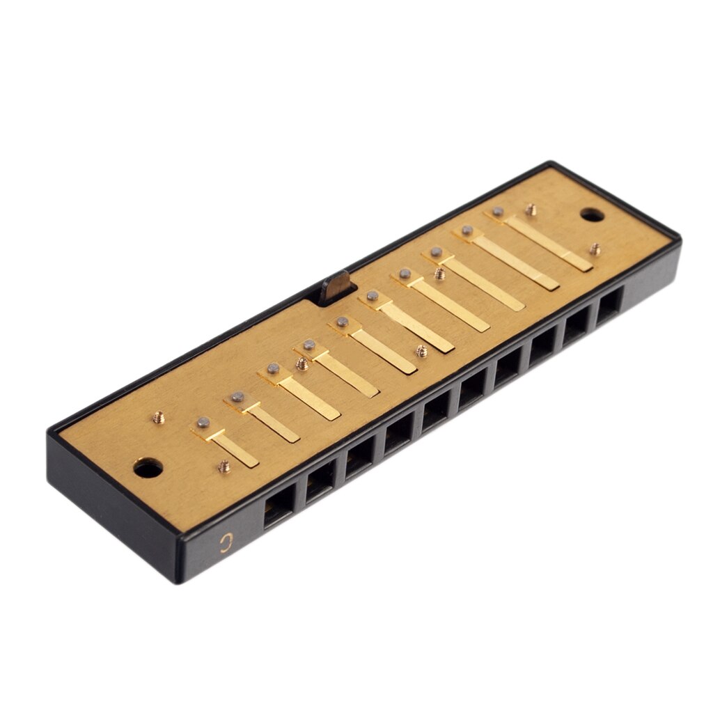 Harmonica Assembly Kit 10-holes Mouth Organ Harmonica Comb Plate Reeds DIY Key of C