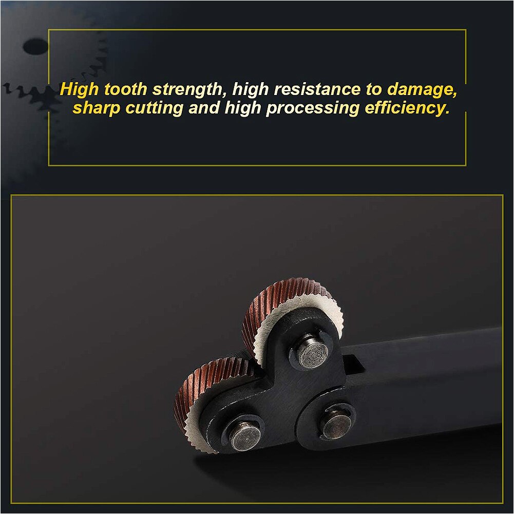 7Pcs Knurling Tool 0.5/1/2mm Diagonal Dual Wheel Linear Knurl Set Steel Lathe Cutter Wheel Knurling Tool Set Knurling In Lathe