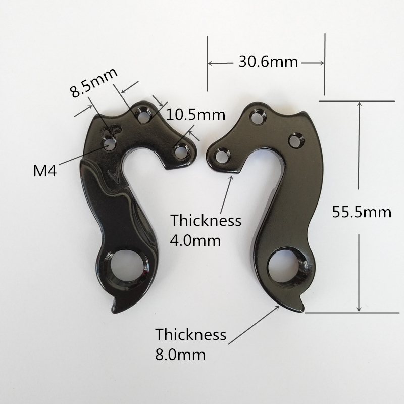 2pcs MTB road legering merida Fiets derailleurhanger Bike gear achter Frame Gear dropout Voor Merida fietsen Derailleur hanger