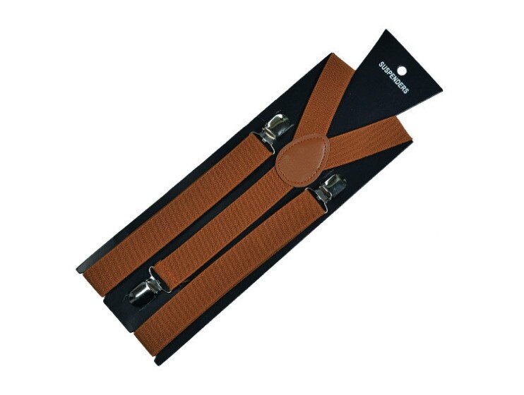Adjustable Elasticated Adult Suspender Straps Unisex Women Men Y Shape Elastic Clip-on Suspenders 3 Clip Pants Braces