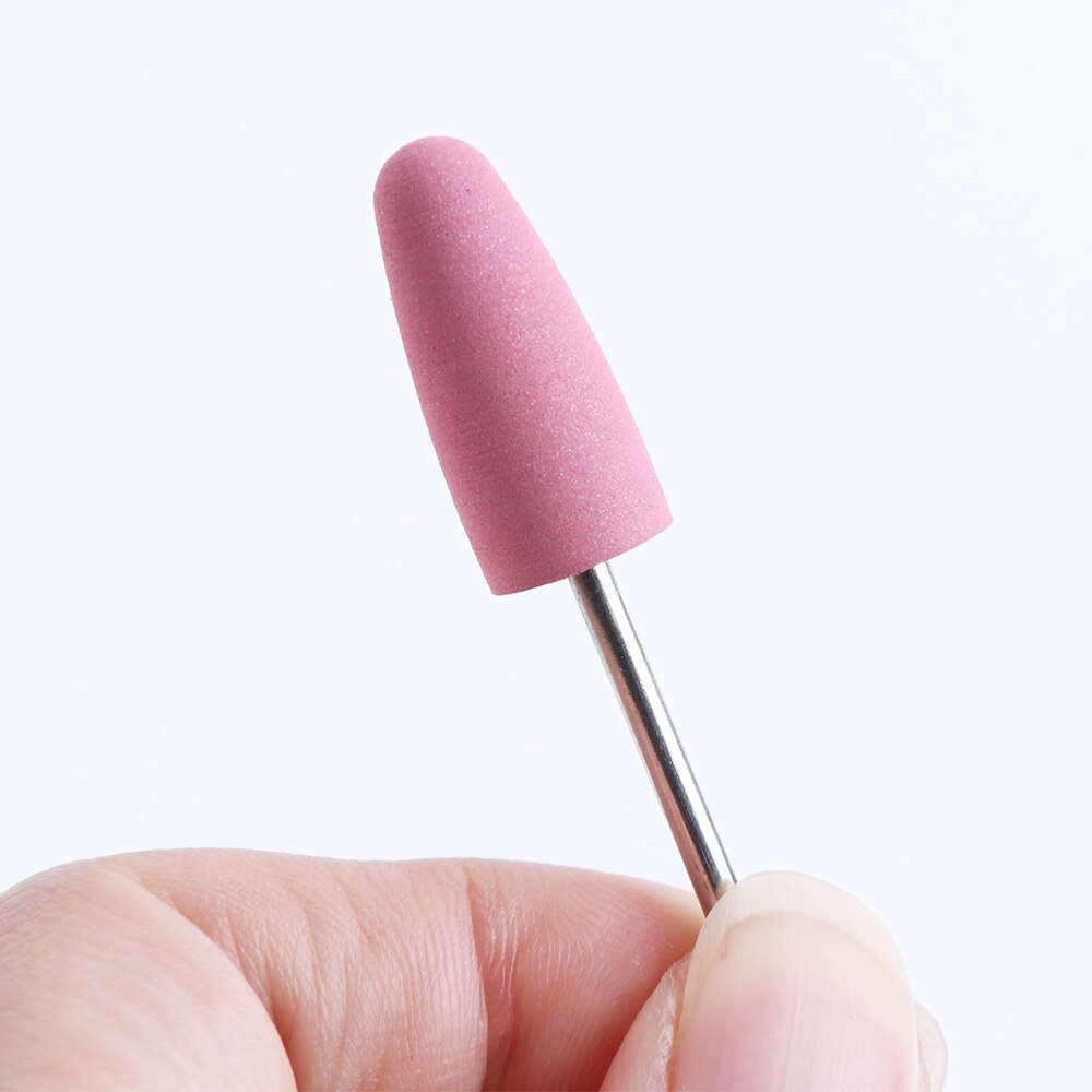 6 Type Rubber Silicon Grit Slijpen Nail Boor Buffer Frezen Burr Cutter Polijstmachine Manicure Elektrische Nail Cleaning Tool CHGJ