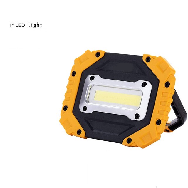 100W Led Work Light 180 Degrees Adjustable Super Bright Waterproof Lanterns Spotlight for Outdoor Repairing Camping Uses 4AA: Package A