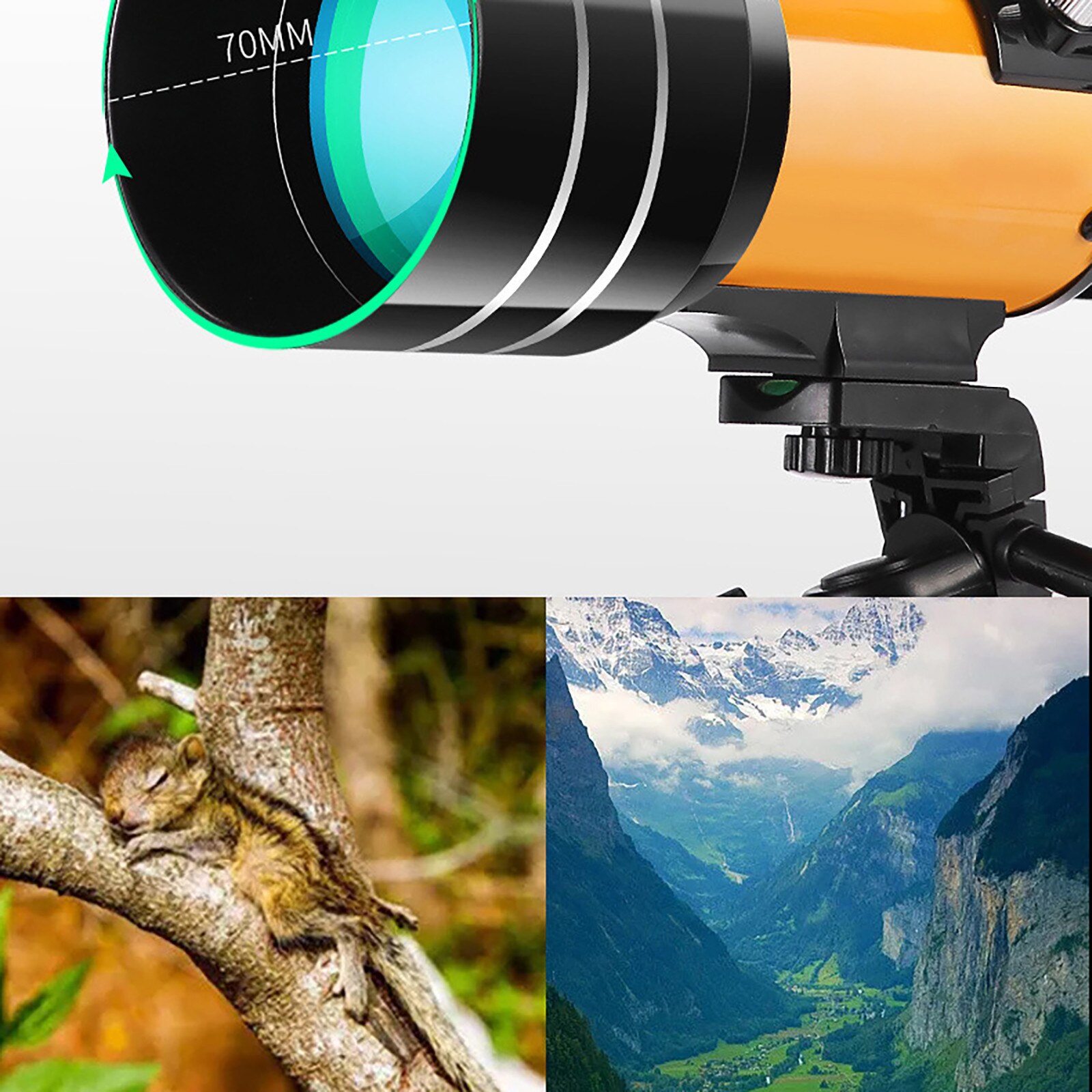 Telescope Zoom Shot Outdoor Camping Hiking Monocular Monocular Telescope 30070 With Adjustable Tripod Phone Adapter#50#30