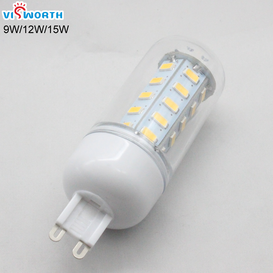 G9 led-lys smd 3014 3w led-pære smd 2835 5w 7w smd 5730 9w 12w 15w led-lampe krystalmajspære 360 graders boligindretningsbelysning