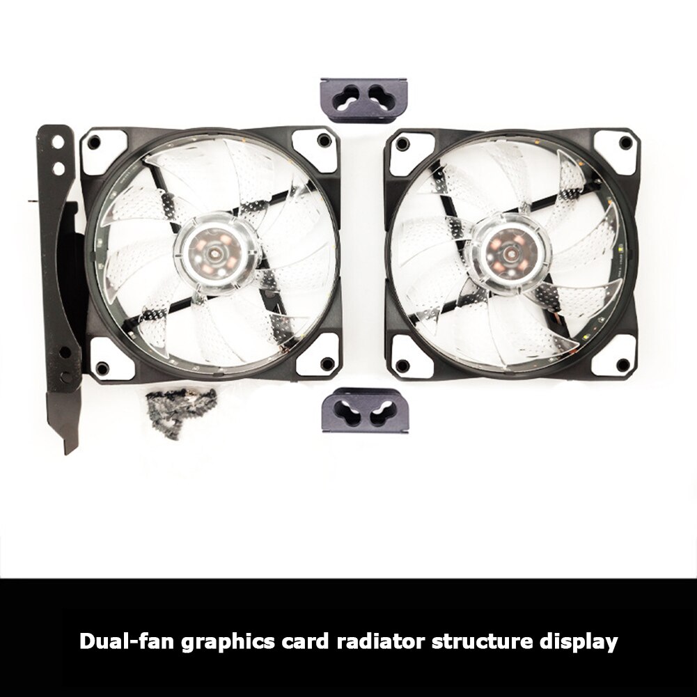 1 Set Ventilateur Support Slot PCI Double Ventilateur Support Support 90mm 120mm pour Carte Graphique De Bureau Support Ventilateur Connecteurs