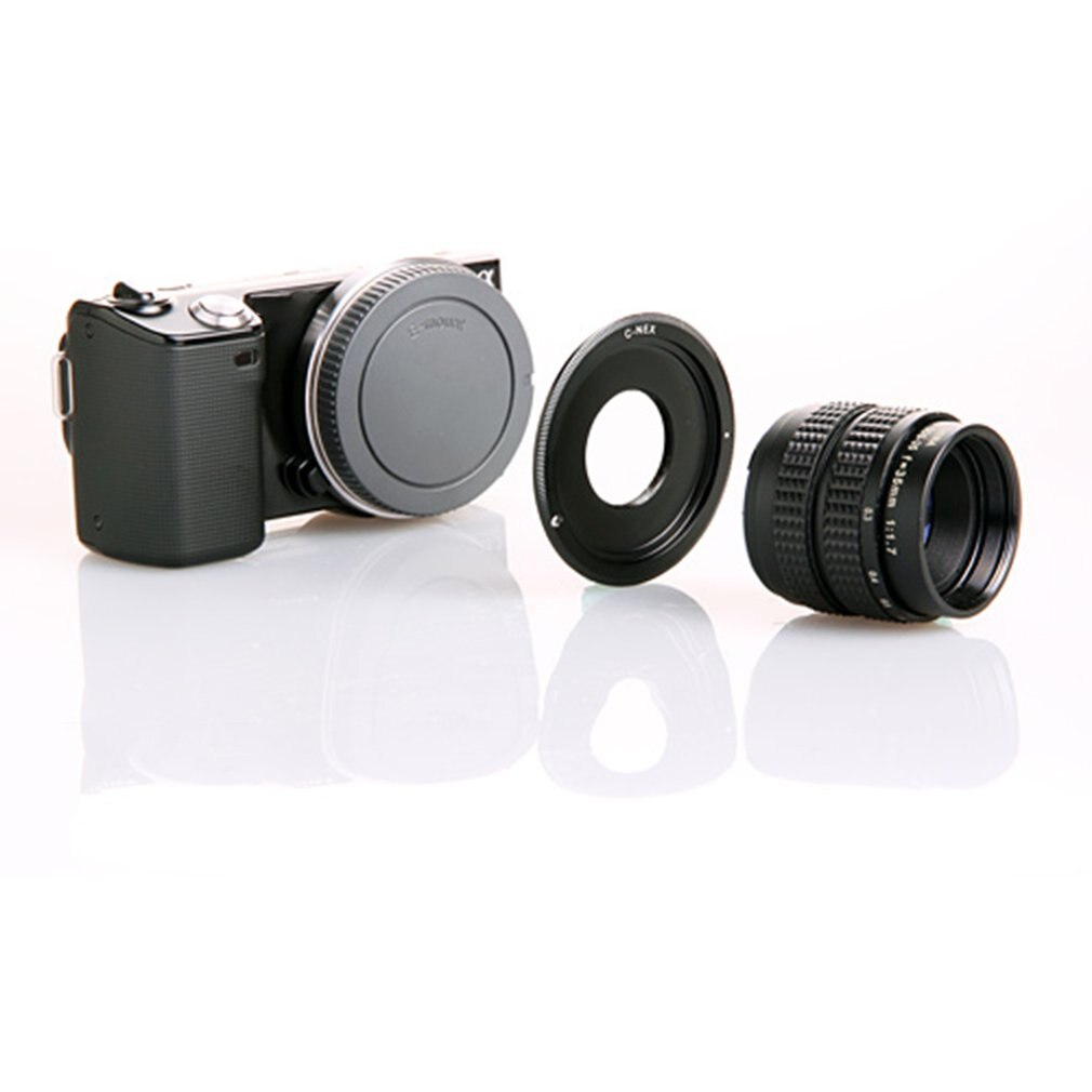 FUJIAN 35mm F1.7 CCTV Téléfilm lentille + Monture C + bague Macro pour Monture Sony E Nex-5T Nex-F3 Nex-6 Nex-7 Nex-5R A6300 A6100 A6500 A5100