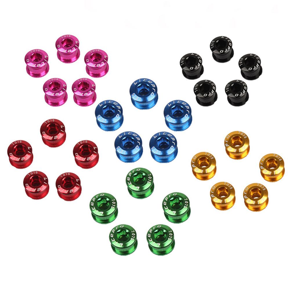 5 Stks/set Fiets Crank Chain Wheel Bolt 8 Kleuren 7075 Aluminium Mtb Kettingblad Bouten Enkele Kettingwiel Bouten