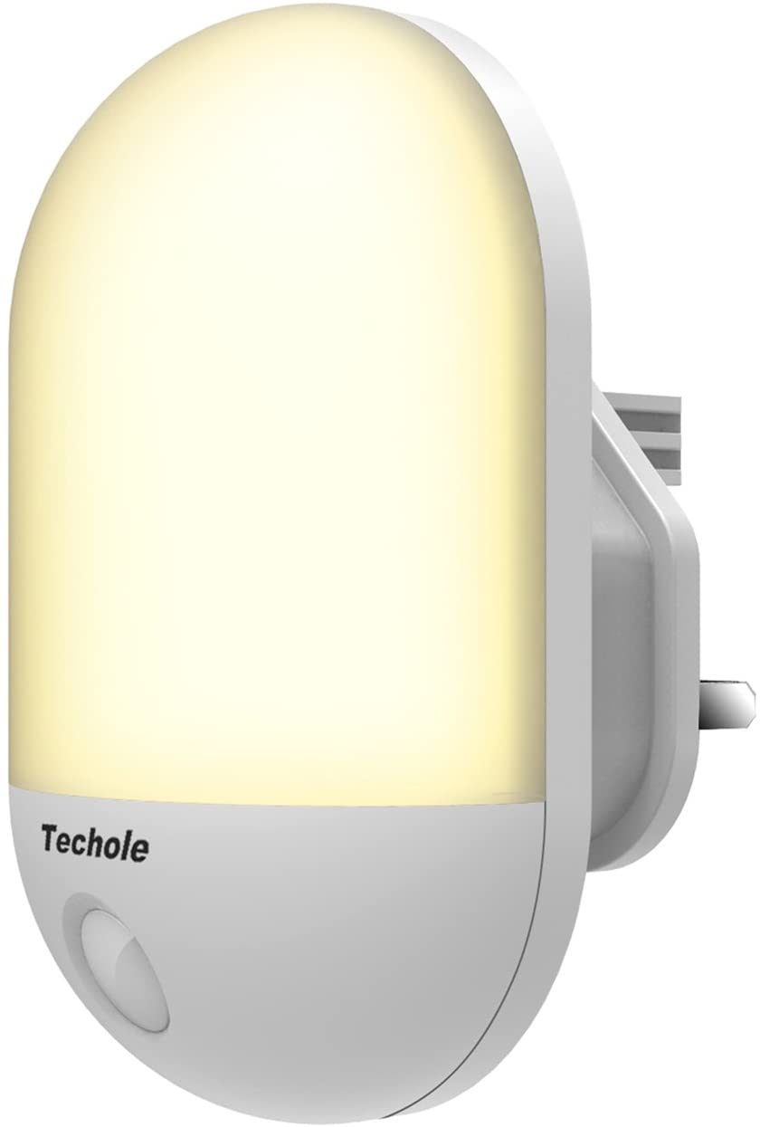 Techole LED Night Light, Night Light Plug in Wall with Dusk to Dawn Photocell Sensor, Plug in Night Light for Baby, Kids