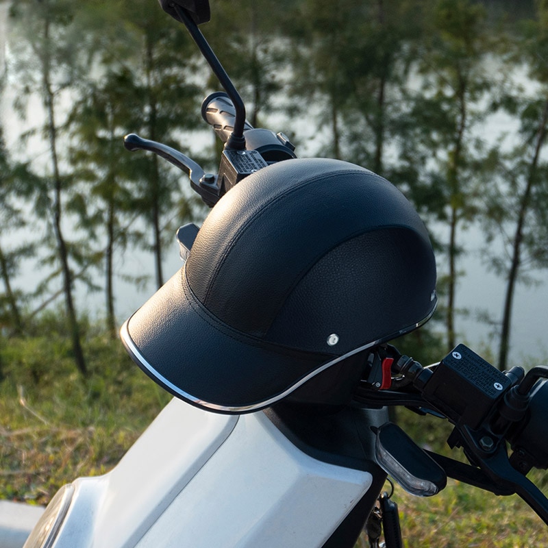Half open verstelbare duurzame gezichtsbeschermende helm helm motorhelm fiets scooter zomer unisex helm voor het rijden