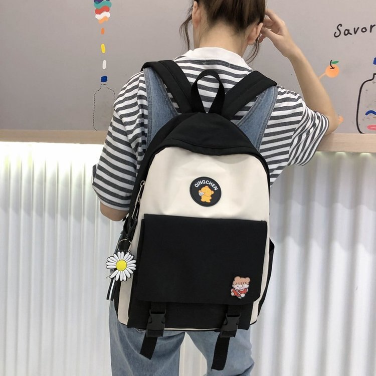 Women School Backpacks Summer Brand Female Canvas Shoulder Bags Students Bookbag Backpack for Teenage Girls
