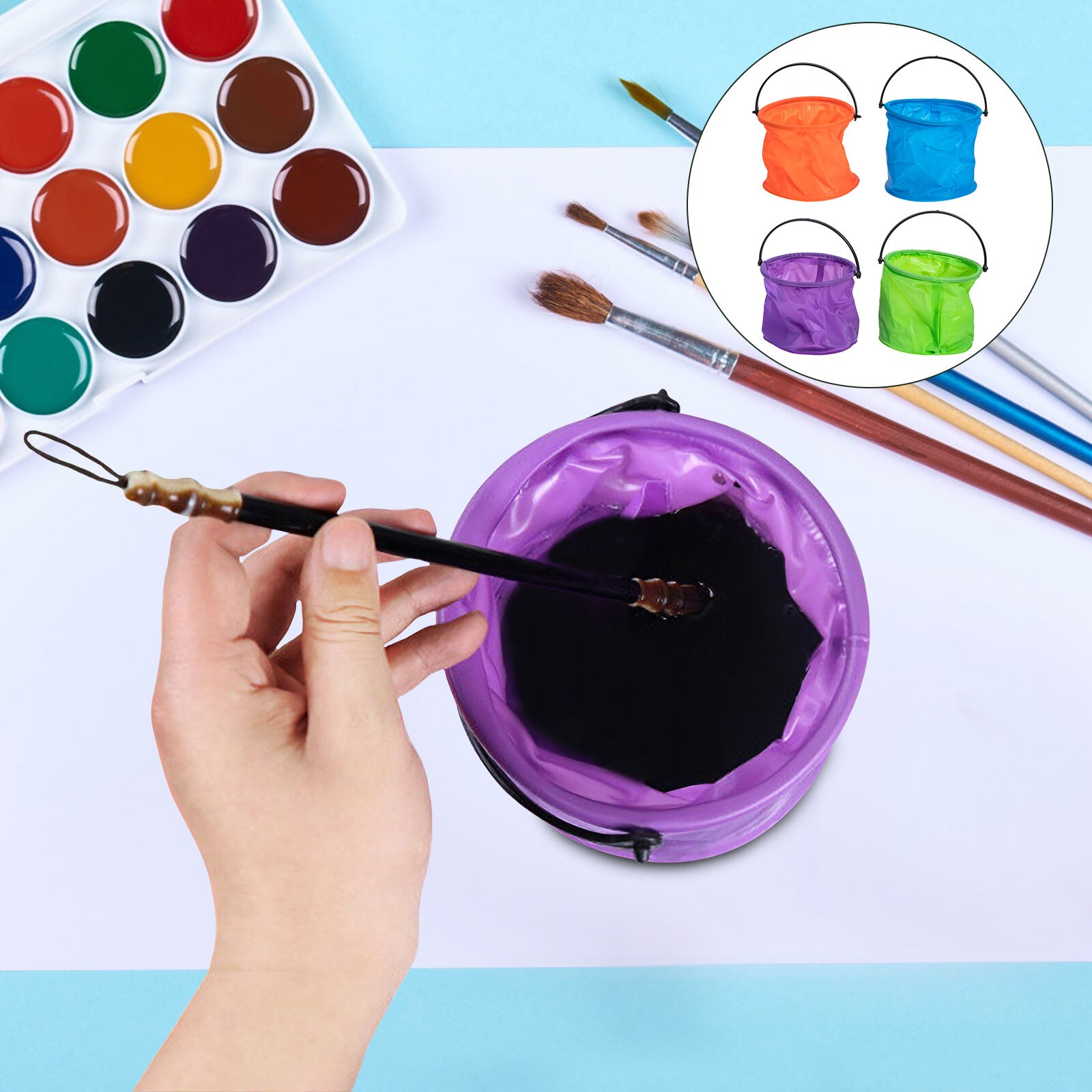 4Pcs Children Bucket Outdoor Collapsible Bucket PV... – Grandado