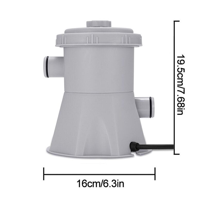 Electric Swimming Pool Filter Pump Durable And Reusable Practical Swimming Pool Filter Water Purifier Easy To Install