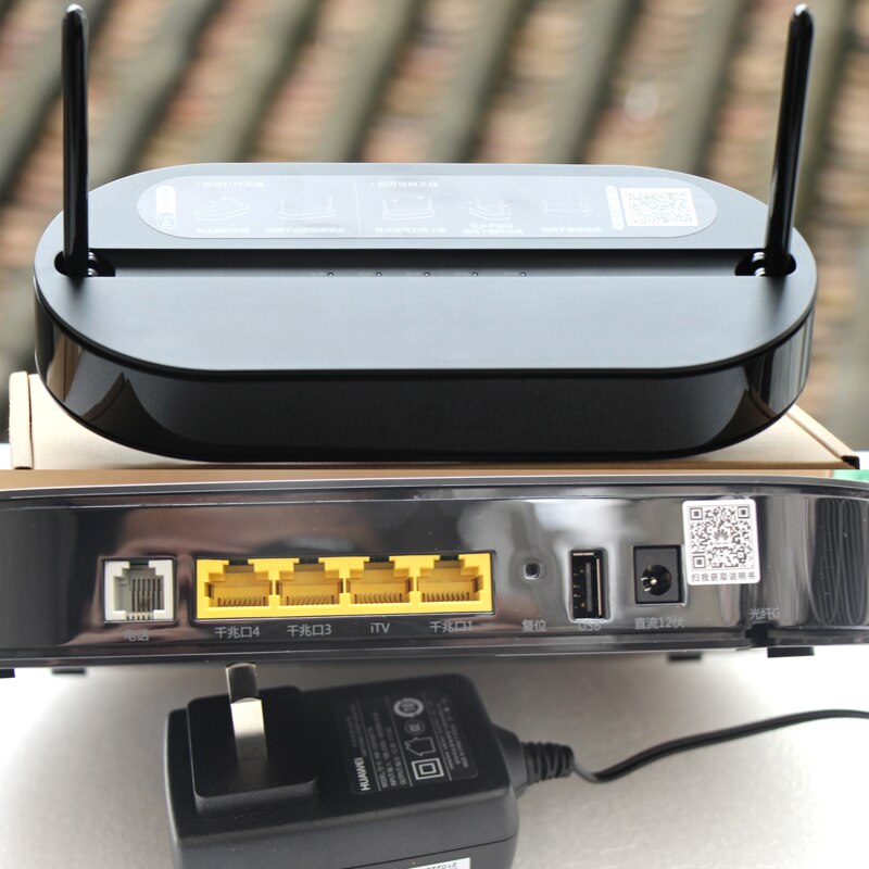 100% Original HUA WEI HS8145V EPon 4GE 1 voix 2.4G 5G WiFi EPON ONU ONT FTTH Termina routeur de réseau à fibres optiques