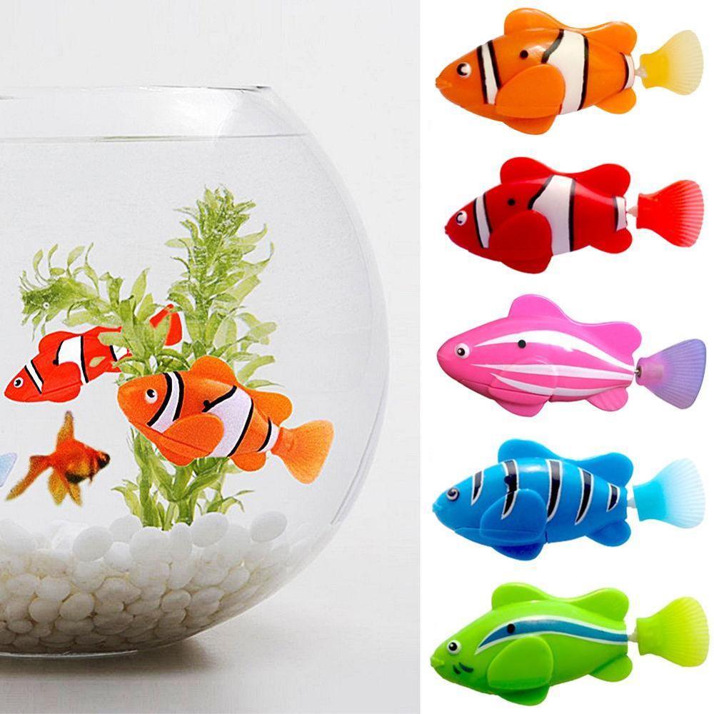 Cute Electronic Activated Battery Powered Toy Fish Pet For Fishing Tank Play Animals Fantastic Standard Home Decor