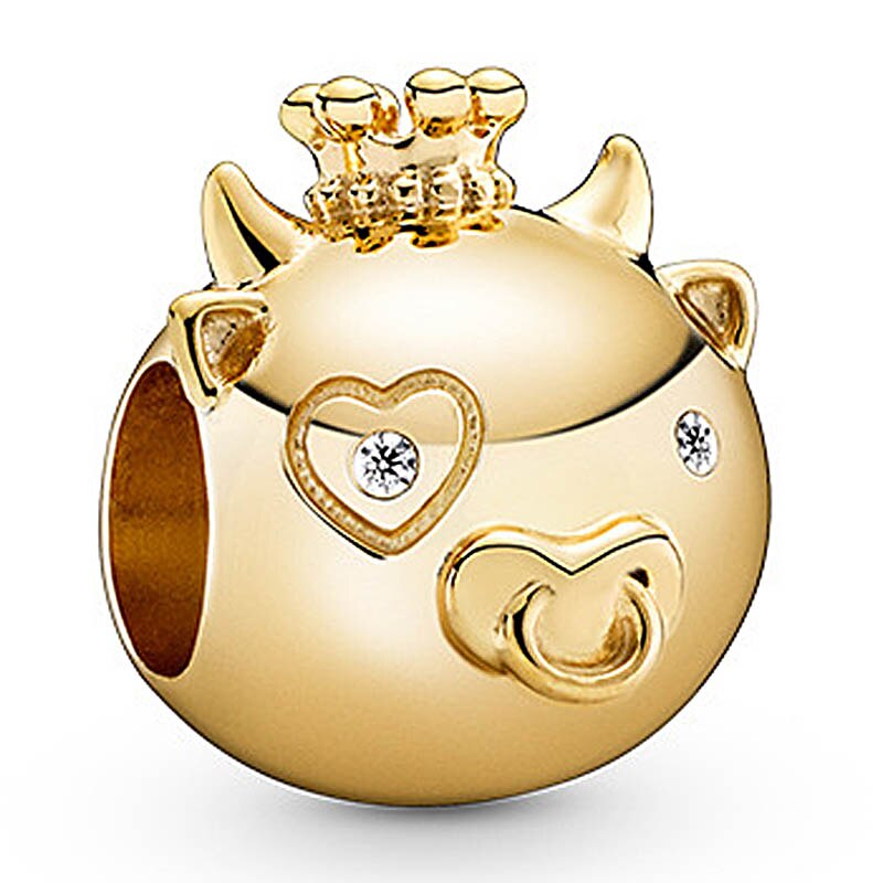 Shine Rat Mouse Spirit Horse Ram Sheep Chinese Twelve Zodiac Charm Fit Bracelet 925 Sterling Silver Beads Diy Jewelry: 2