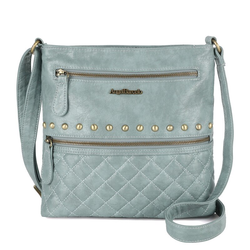 Angelo Barcelo Delle Donne Dell'annata Crossbody Sling Bag: Malachite Green