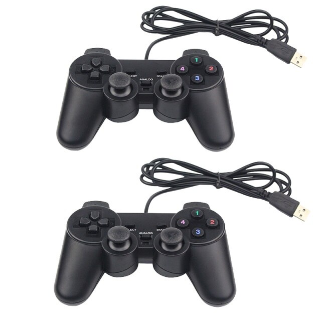 Mando con cable USB para Raspberry Pi 4, Control de Joystick para PC, ordenador portátil, almohadilla de juego, Joypad para RPI 3B/Win7/8/10: 2pcs