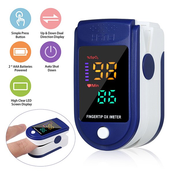 neue Blut Sauerstoff Monitor Finger-pulsoximeter Sauerstoff Sättigung Monitor ohne Batterie innerhalb von 24 stunden: Typ6