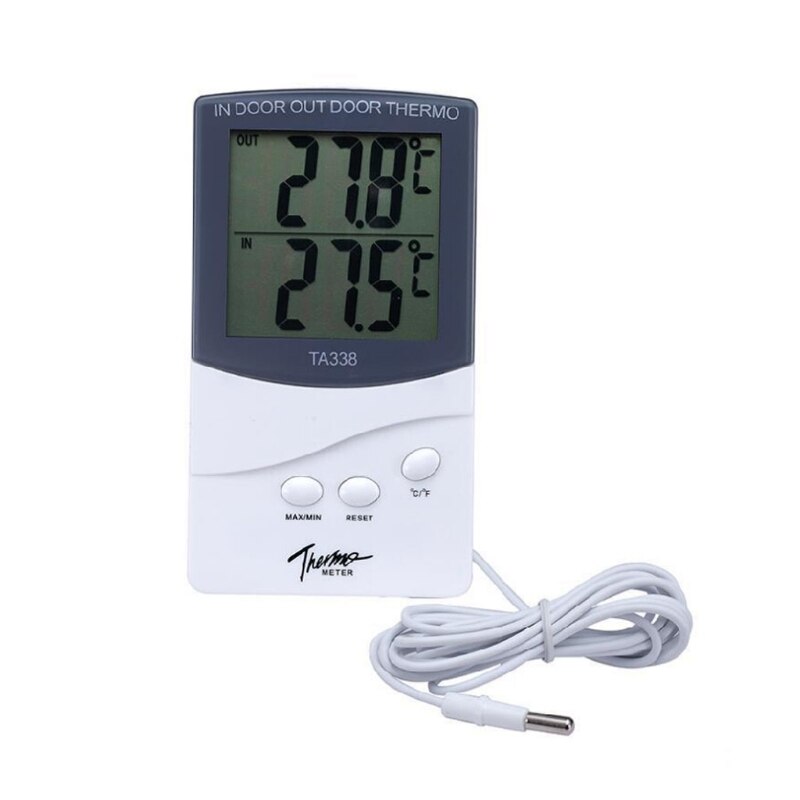 TA338 High-precision Electronic Thermometer with Probe Indoor Outdoor Home Industrial Double Digital Display Thermometer