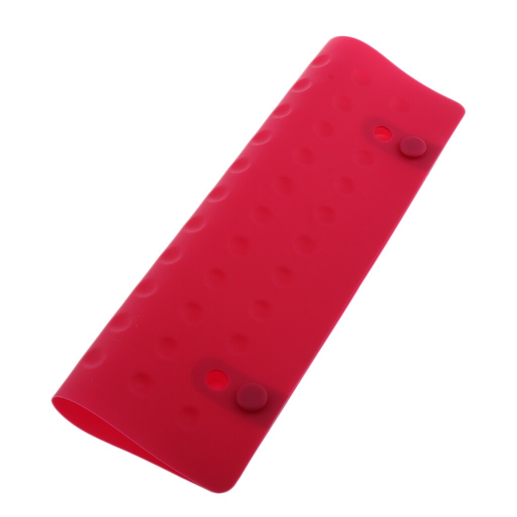 Silicone Anti-slip Curling Iron Mat Table Surface Curling Wand Flat Iron Pad Heat-Resistant Styling Station Mat: Red