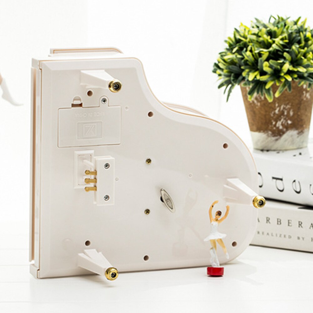 Piano Rotating Dancer Music Box Grand For Valentines Day Classical Nice Music Box with Stool Craft