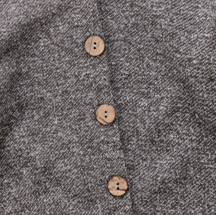 Grau Hoodies Strampler Langarm Herbst Neugeborenen freundlicher Baby Junge Säuglingsspielanzug Tasten Gesamt Kleidung Outfits