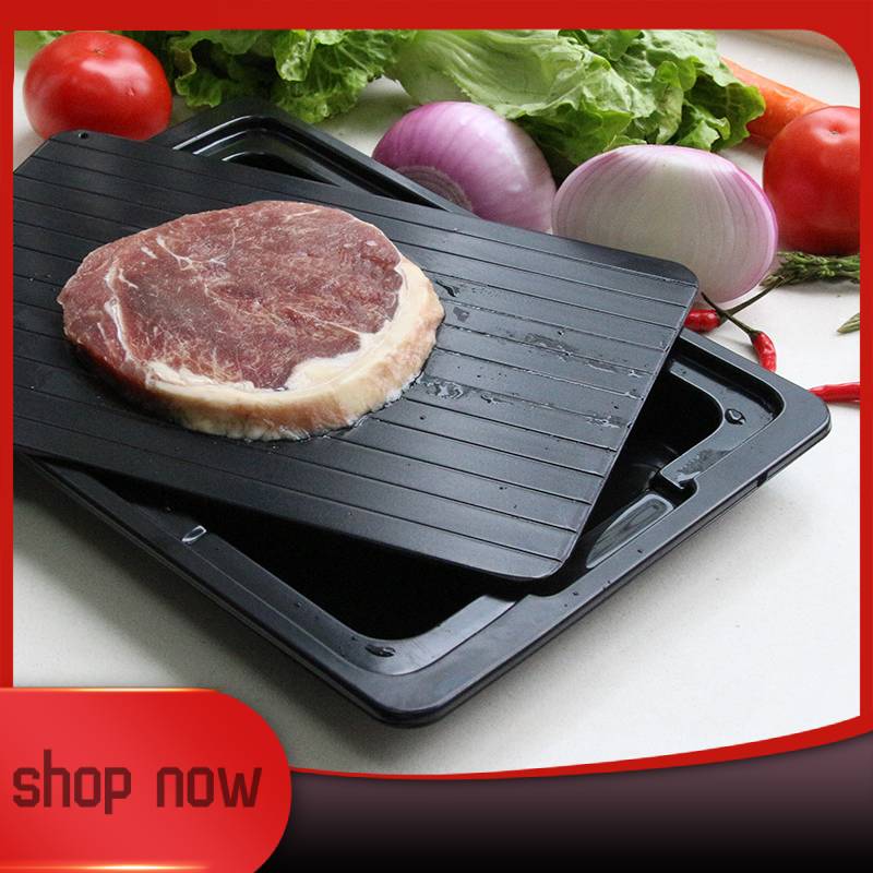 Dooi Plaat Met Wastafel Snelle Ontdooien Lade Dooi Bevroren Voedsel Vlees Fruit Quick Ontdooien Plaat Board Ontdooien Keuken Gadget Tool